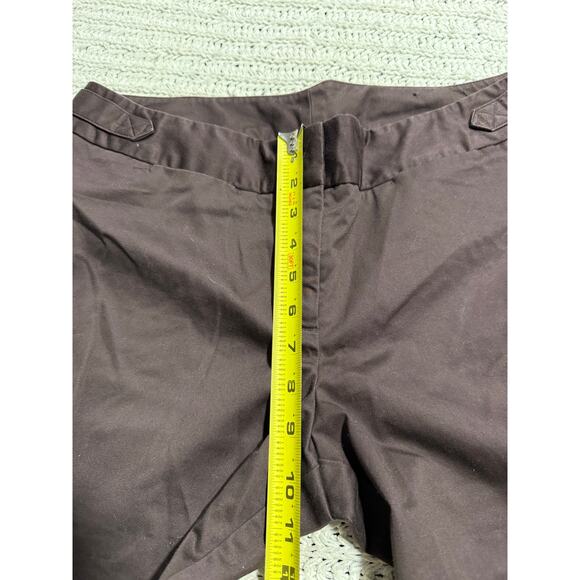 Worthington Modern Fit Dress Pants Cropped Capri Womens 14 Petite Taupe Brown - Picture 4 of 9
